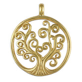 Tree of Life Small Gold Pendant 18KY